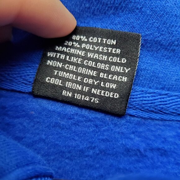 Top Of The World Shirt Mens XL Blue Half-Zip Sweatshirt Cotton Blend Casual Wear - Picture 3 of 8